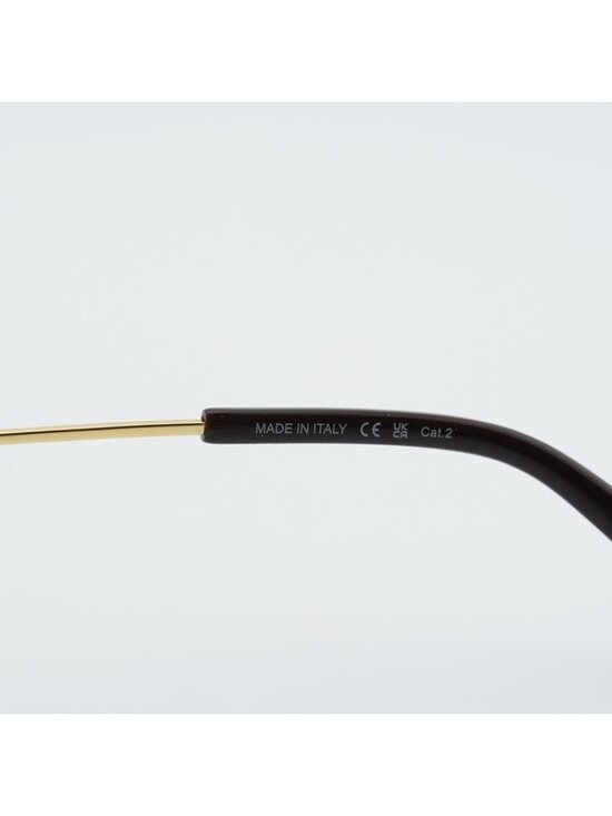 Bottega Veneta BV1236S 002 Sunglasses Gold Aviator Frame, Brown Lenses main image 8